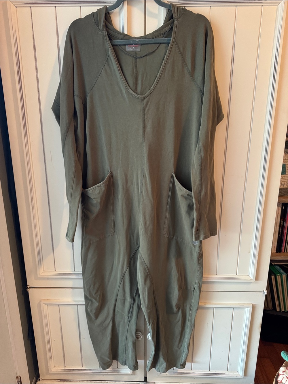 FP Movement by Free People Olive Utility Hooded Jumpsuit